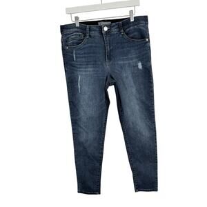 Wit & Wisdom "Ab" Technology Dark Wash Skinny Jeans High Rise Stretch Womens 14